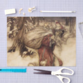 "Santa Claus" door Arthur Rackham Tissuepapier (Craft)