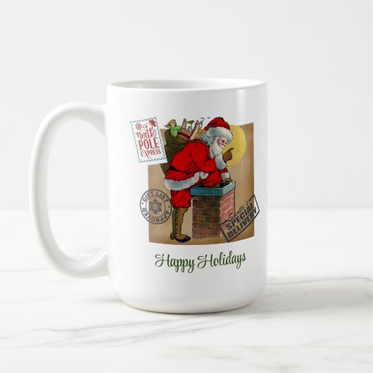 Santa Claus Down The Chimney Classic Mok, 15 oz Koffiemok (Links)