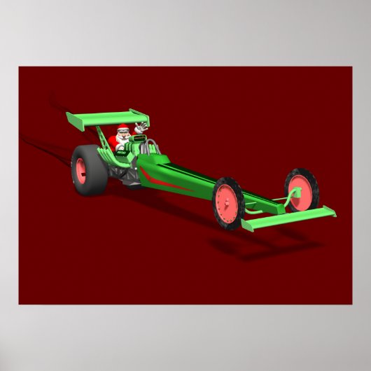 Santa Claus Drag Race Poster (Voorkant)