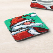 Santa Claus Drankjes Onderzetter (Linkerzijde)