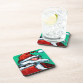 Santa Claus Drankjes Onderzetter (Rechterzijde)