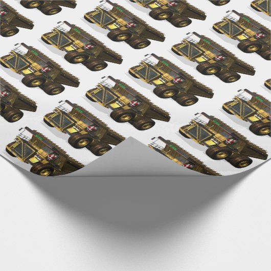 Santa Claus Dump Truck Operator Cadeaupapier (Hoek)