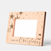 Santa Claus eerste kerstboom Gegraveerde Lijstjes (Links)