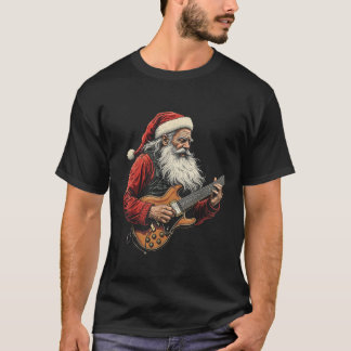 Santa Claus elektrische gitaar T-shirt