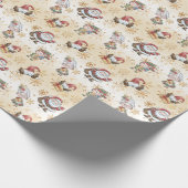 Santa Claus Elf Cadeaupapier (Hoek)