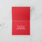 Santa Claus Elf Jolly 3 Foto Feestdagen Kaart (Binnen)