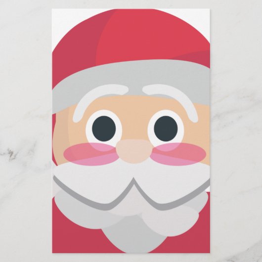 santa claus emoji briefpapier (Voorkant)