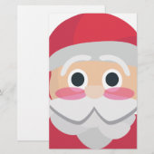 santa claus emoji briefpapier (Voorkant / Achterkant)