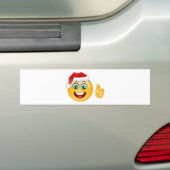 santa claus emoji bumpersticker (Op auto)