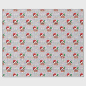 santa claus emoji cadeaupapier (Vlak)