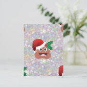 santa claus emoji feestdagenkaart (Staand voorkant)