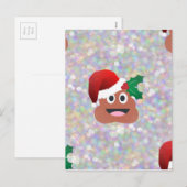 santa claus emoji feestdagenkaart (Voorkant / Achterkant)