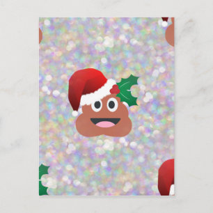 santa claus emoji feestdagenkaart