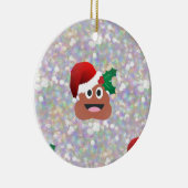 santa claus emoji keramisch ornament (Rechts)
