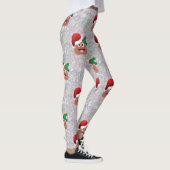 santa claus emoji leggings (Rechts)