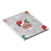 santa claus emoji notitieblok (Schuin)