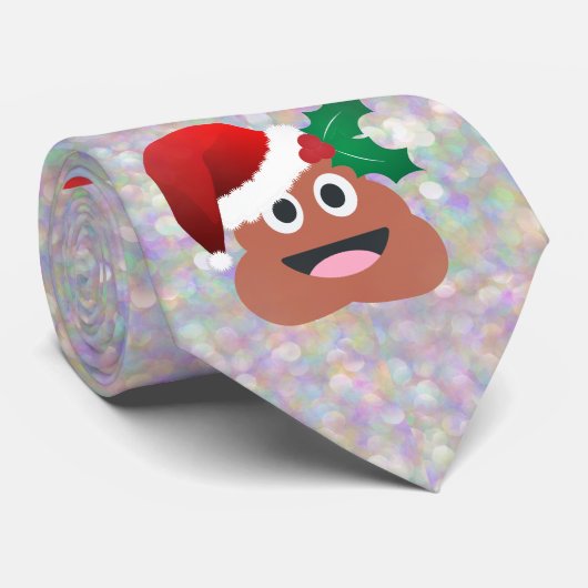 santa claus emoji stropdas (Opgerold)