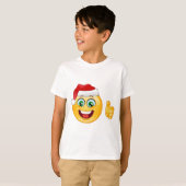 santa claus emoji t-shirt (Voorkant volledig)