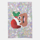 santa claus emoji theedoek (Verticaal)