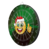 santa claus emojis dartbord (Voorkant Rechts)