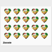 santa claus emojis hart sticker (Vel)