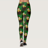santa claus emojis leggings (Achterkant)