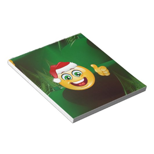 santa claus emojis notitieblok (Schuin)