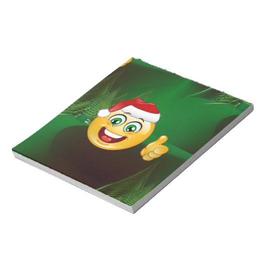 santa claus emojis notitieblok (Linkerzijde)