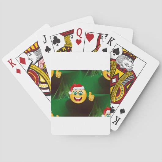 santa claus emojis pokerkaarten (Achterkant)
