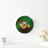 santa claus emojis ronde klok (Huis)