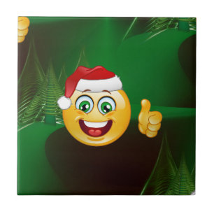 santa claus emojis tegeltje