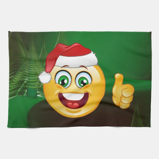 santa claus emojis theedoek (Horizontaal)