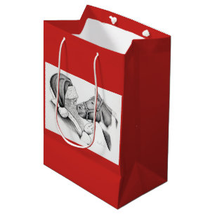Santa Claus en een Paint Horse Medium Cadeauzakje