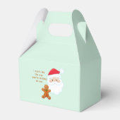 Santa Claus en Gingerbrood Boy Bedankdoosjes (Achterkant)