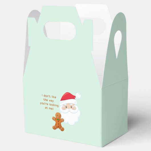 Santa Claus en Gingerbrood Boy Bedankdoosjes (Geopend)