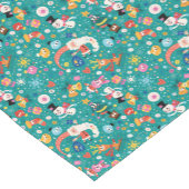 Santa Claus en Merry Friends Pattern Korte Tafelloper (Hoek)