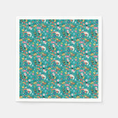 Santa Claus en Merry Friends Pattern Servet (Voorkant)