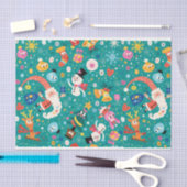 Santa Claus en Merry Friends Tissuepapier (Craft)