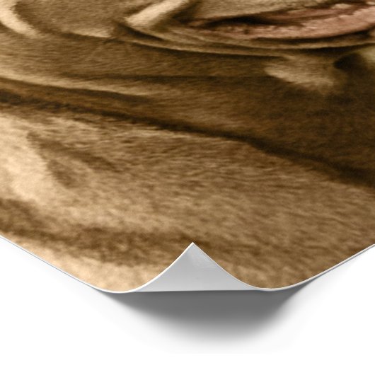 Santa Claus en Pet Pit Bull Dog Poster (Hoek)