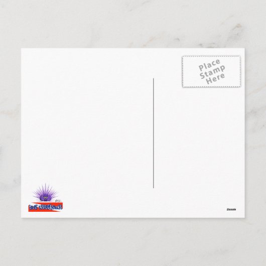 Santa Claus en Seahorse Sleigh Briefkaart (Achterkant)