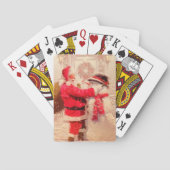 Santa Claus en Snowman Pokerkaarten (Achterkant)