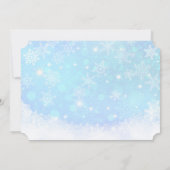 Santa Claus en zijn vliegende rendierpartij Kaart (Achterkant)