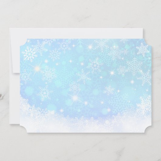 Santa Claus en zijn vliegende rendierpartij Kaart (Achterkant)