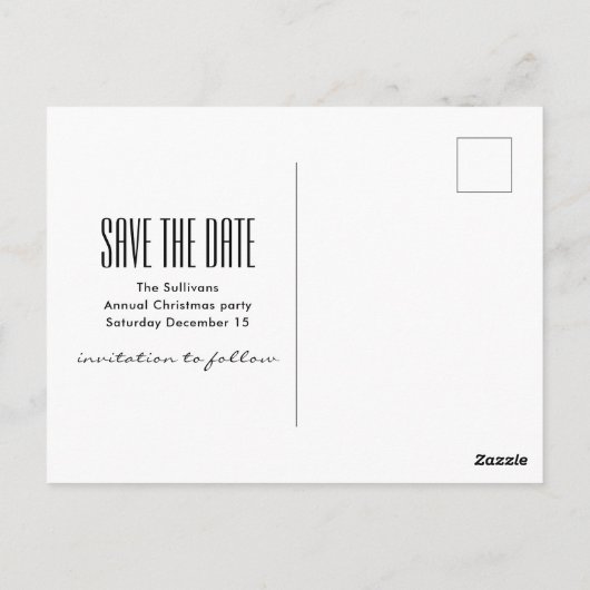 Santa Claus en zijn vliegende rendiertje - Geloof Briefkaart (Achterkant)