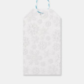 Santa Claus en zijn vliegende rendiertje - Geloof Cadeaulabel (Achterkant)