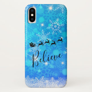 Santa Claus en zijn vliegende rendiertje - Geloof Case-Mate iPhone Case