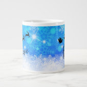 Santa Claus en zijn vliegende rendiertje - Geloof Grote Koffiekop (Voorkant)