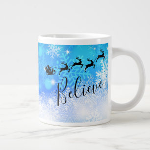 Santa Claus en zijn vliegende rendiertje - Geloof Grote Koffiekop