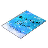 Santa Claus en zijn vliegende rendiertje - Geloof Notitieboek (Linkerzijde)