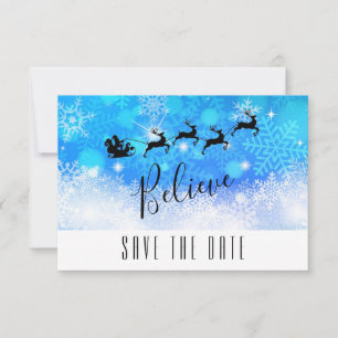Santa Claus en zijn vliegende rendiertje - Geloof Save The Date